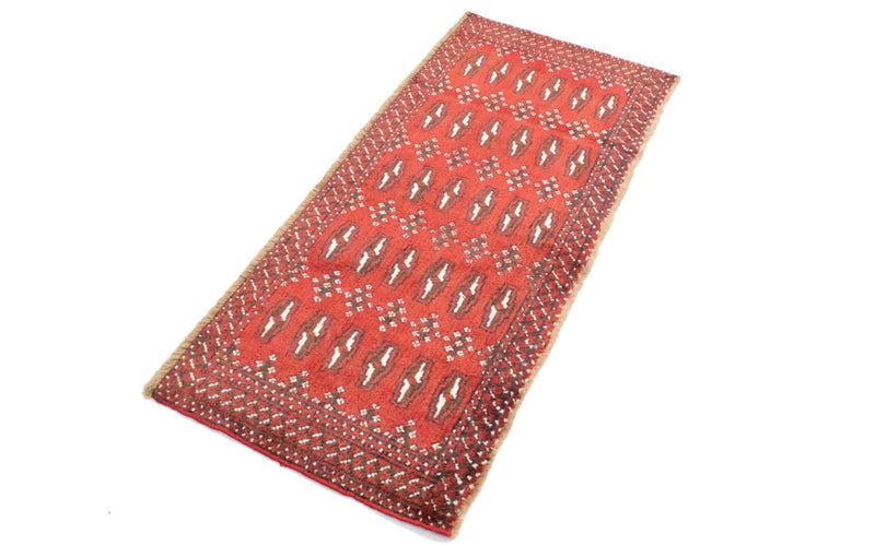 Tapis Turkaman - 130 x 60 cm - rouge