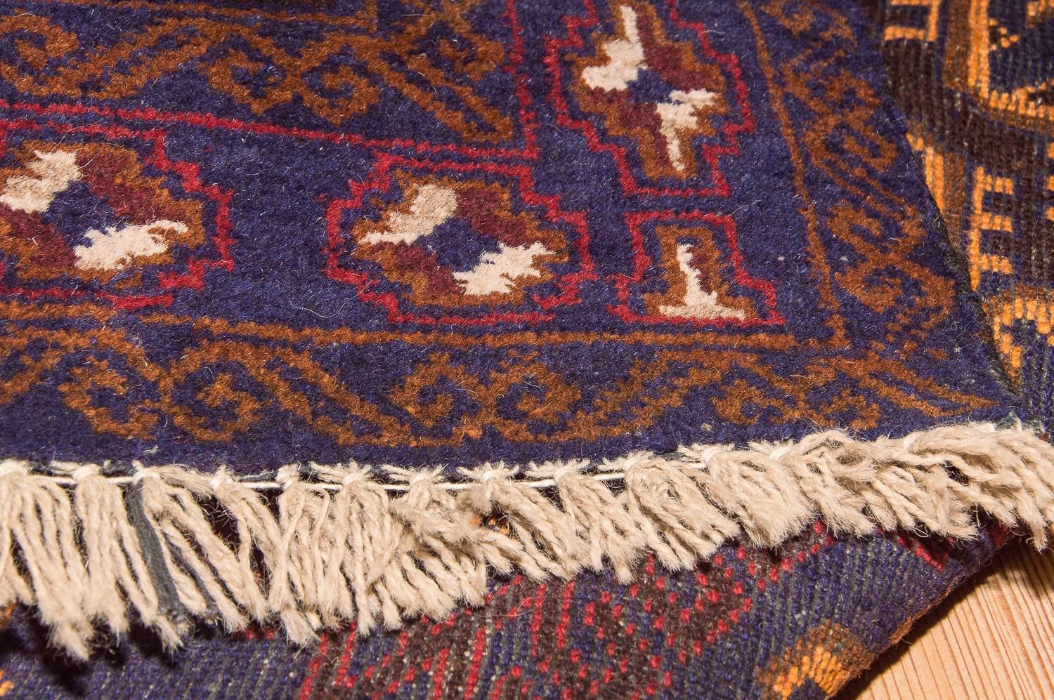 Tapis Belutsch - 133 x 81 cm - bleu