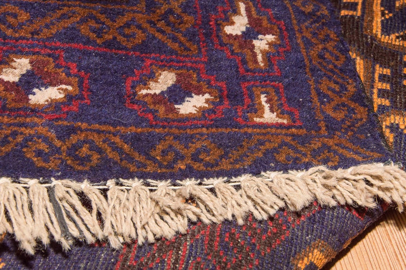 Tapis Belutsch - 133 x 81 cm - bleu