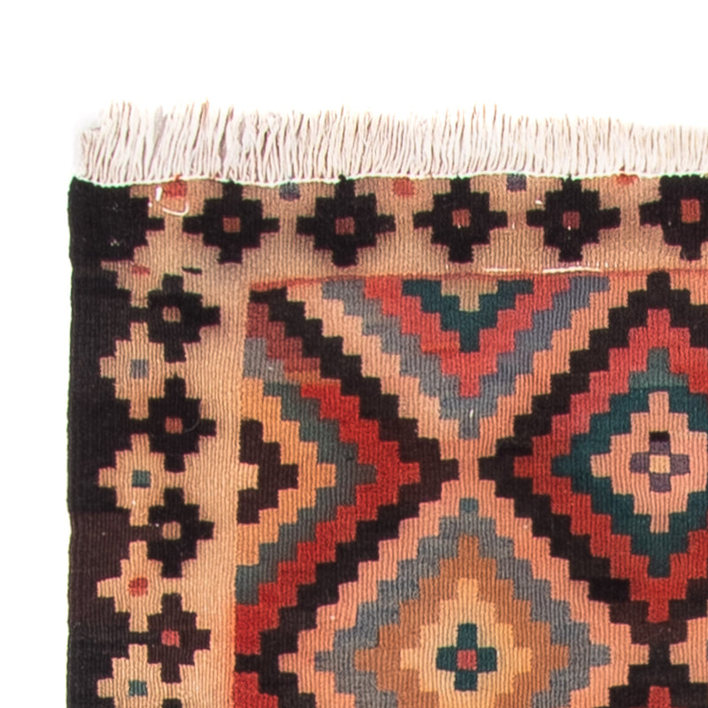 Tapis de couloir Tapis Kelim - Vieux - 225 x 112 cm - multicolore