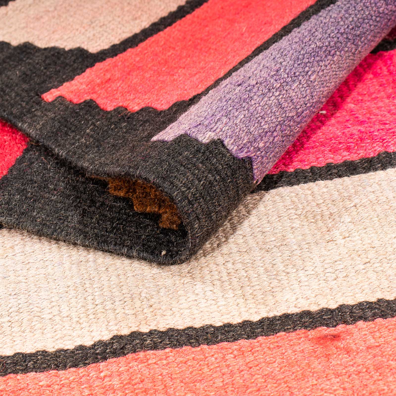 Tapis de couloir Tapis Kelim - Vieux - 340 x 160 cm - multicolore