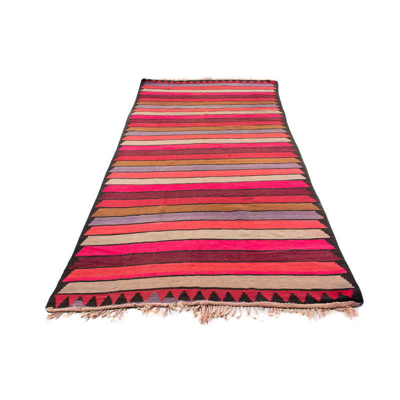 Tapis de couloir Tapis Kelim - Vieux - 340 x 160 cm - multicolore
