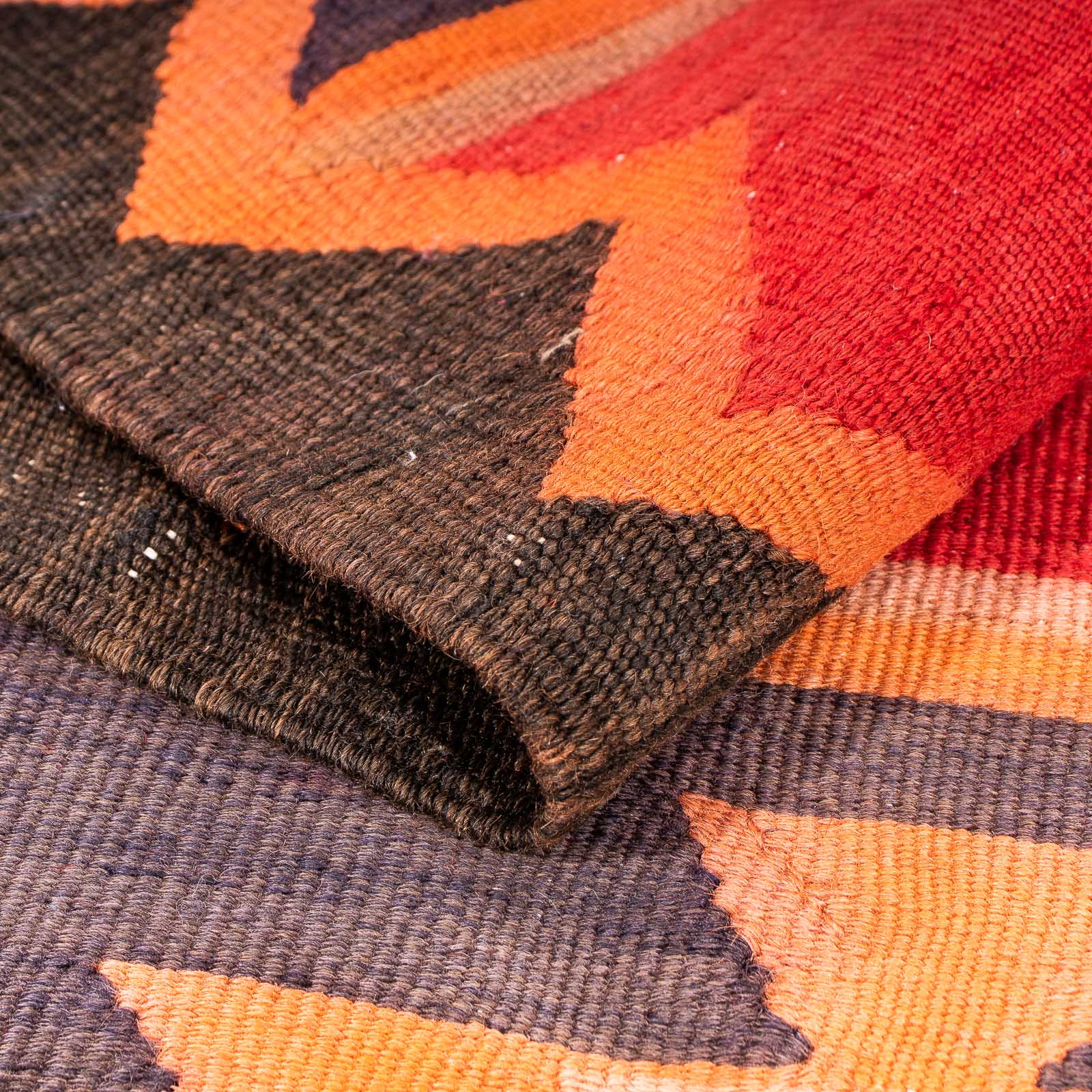 Tapis de couloir Tapis Kelim - Vieux - 325 x 150 cm - multicolore
