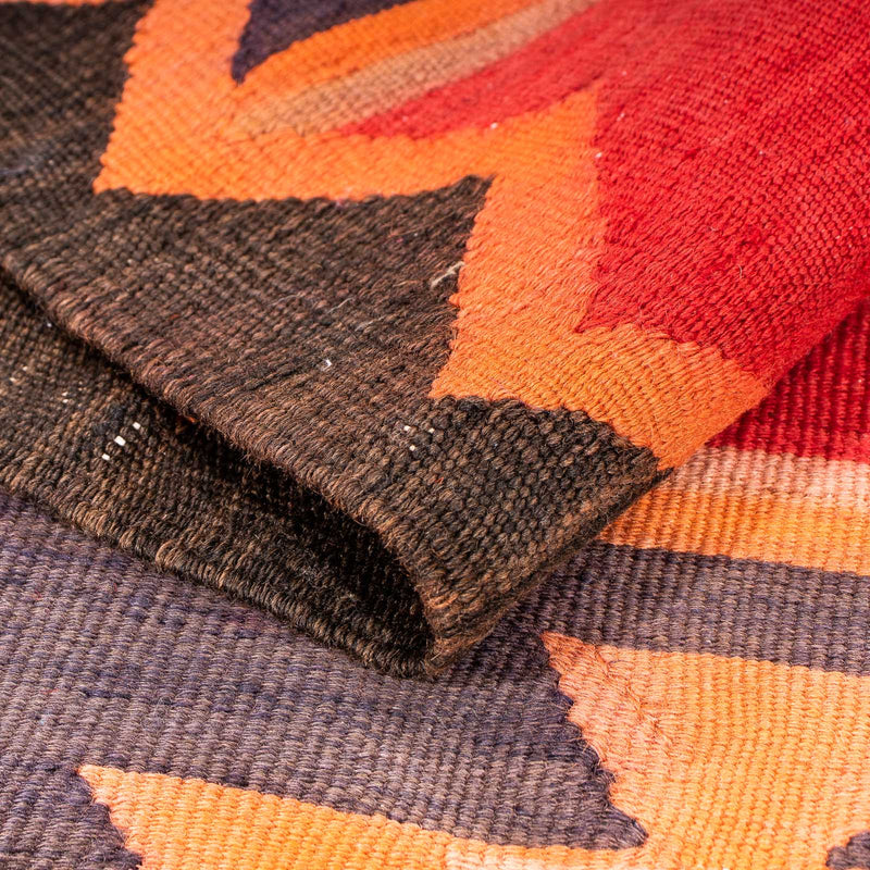 Tapis de couloir Tapis Kelim - Vieux - 325 x 150 cm - multicolore
