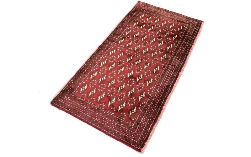 Tapis Turkaman - 130 x 60 cm - rouge
