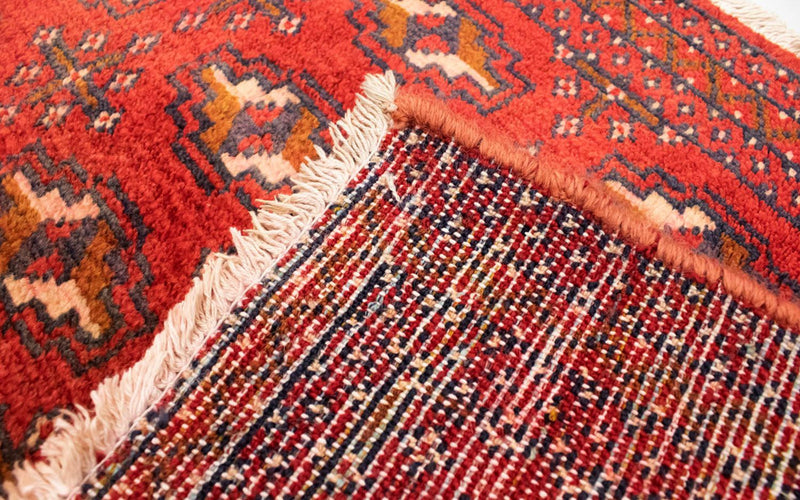 Tapis Turkaman - 130 x 60 cm - rouille