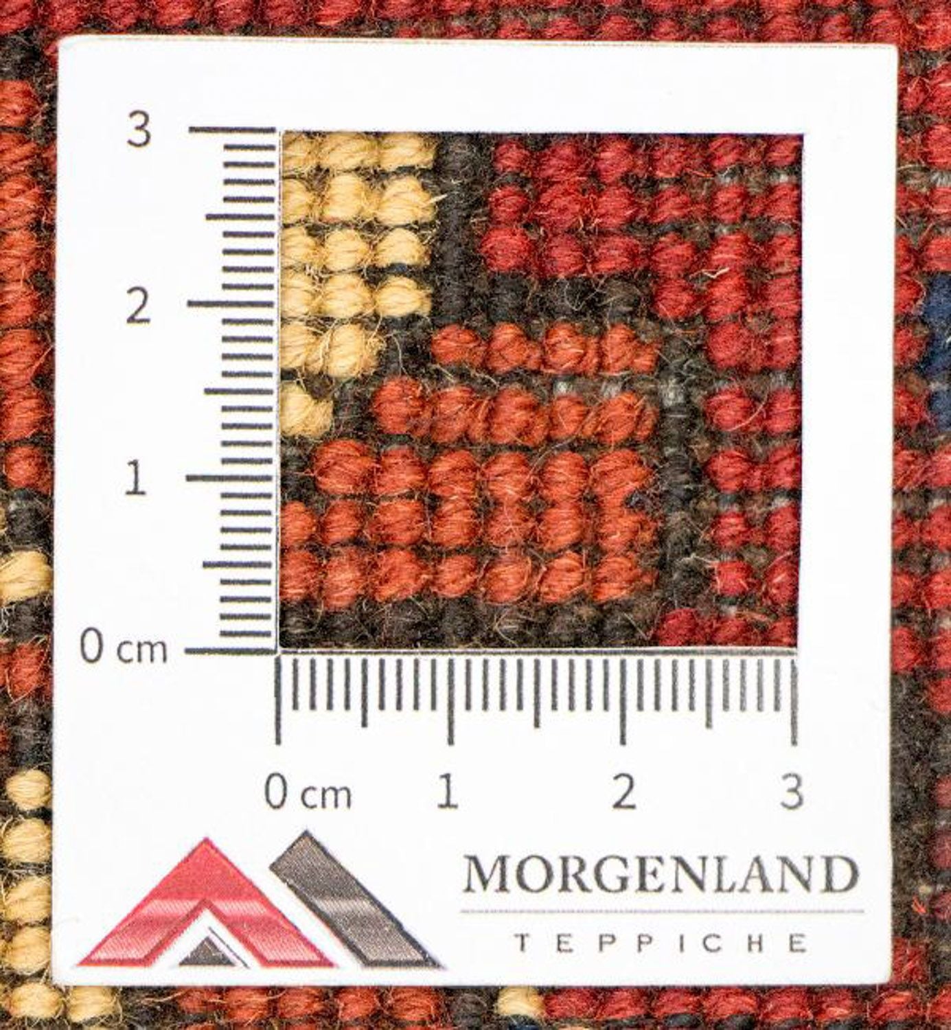 Tapis de couloir Tapis afghan - Hatschlu - 307 x 83 cm - rouge