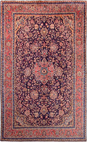 Tapis persan - Classique - 308 x 193 cm - bleu