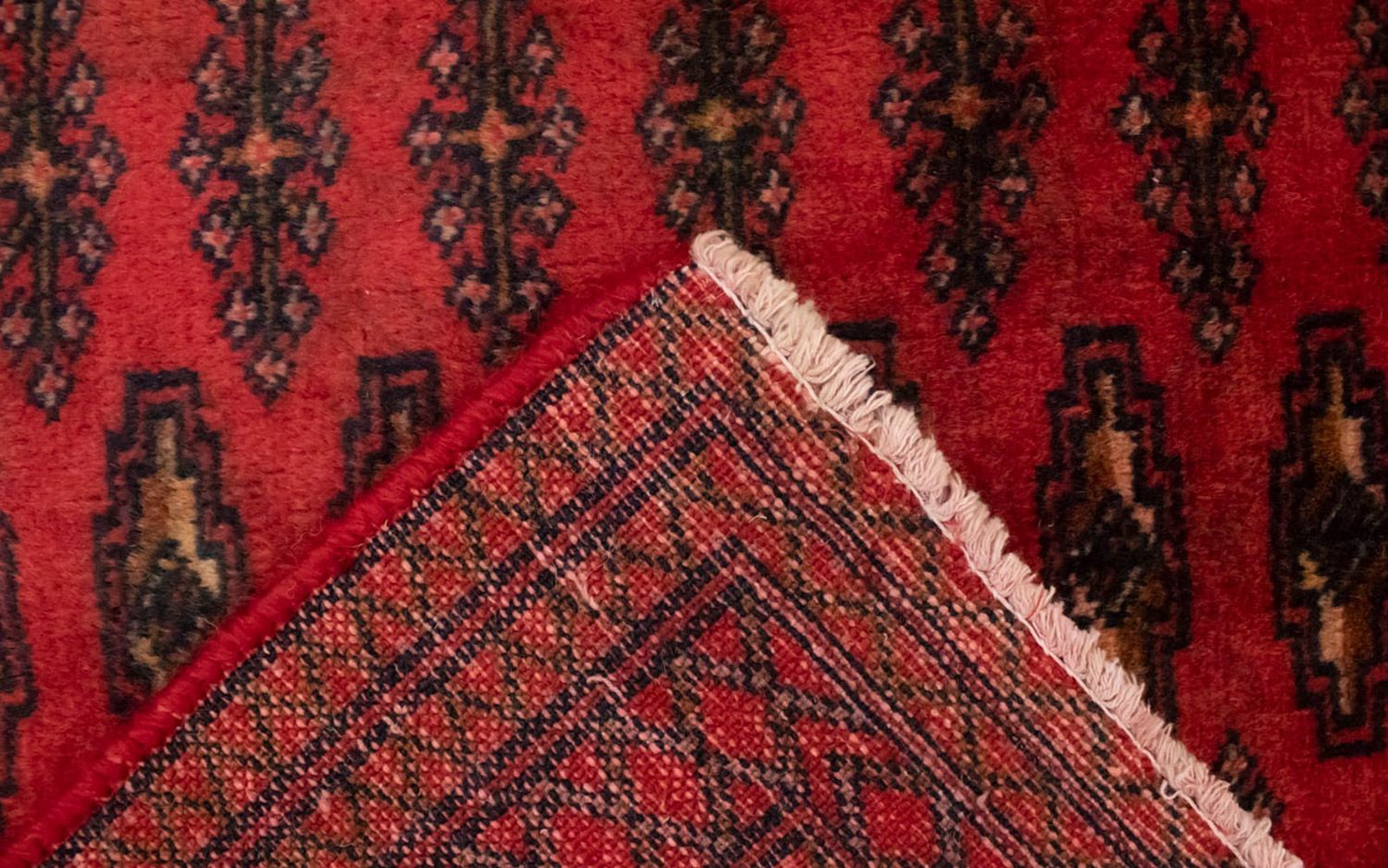 Tapis Turkaman - 130 x 60 cm - rouge