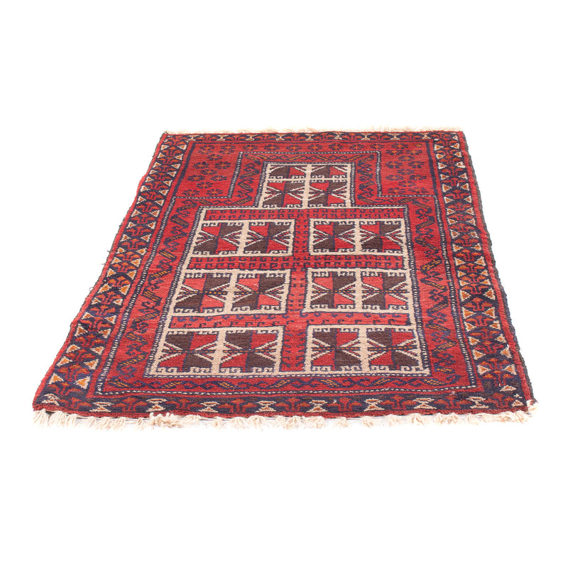 Tapis Belutsch - Tapis de prière - 127 x 80 cm - rouge