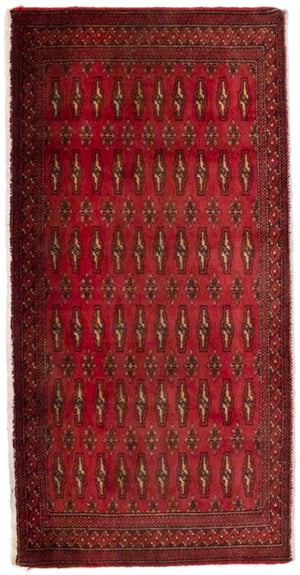 Tapis Turkaman - 130 x 60 cm - rouge