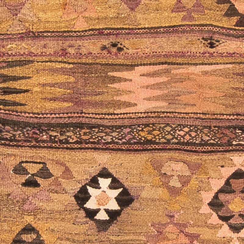 Tapis de couloir Tapis Kelim - Vieux - 260 x 110 cm - multicolore