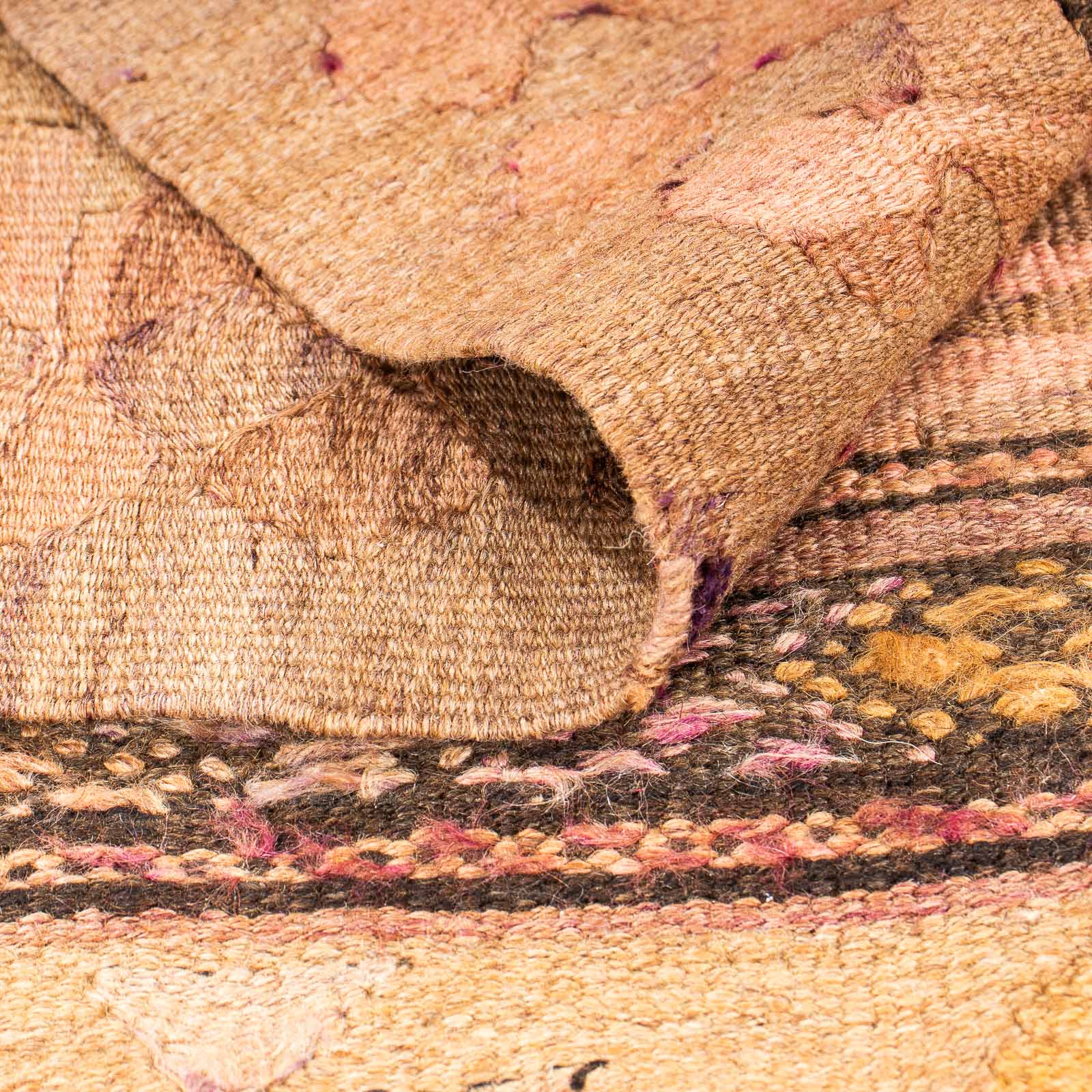Tapis de couloir Tapis Kelim - Vieux - 260 x 110 cm - multicolore