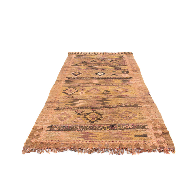 Tapis de couloir Tapis Kelim - Vieux - 260 x 110 cm - multicolore