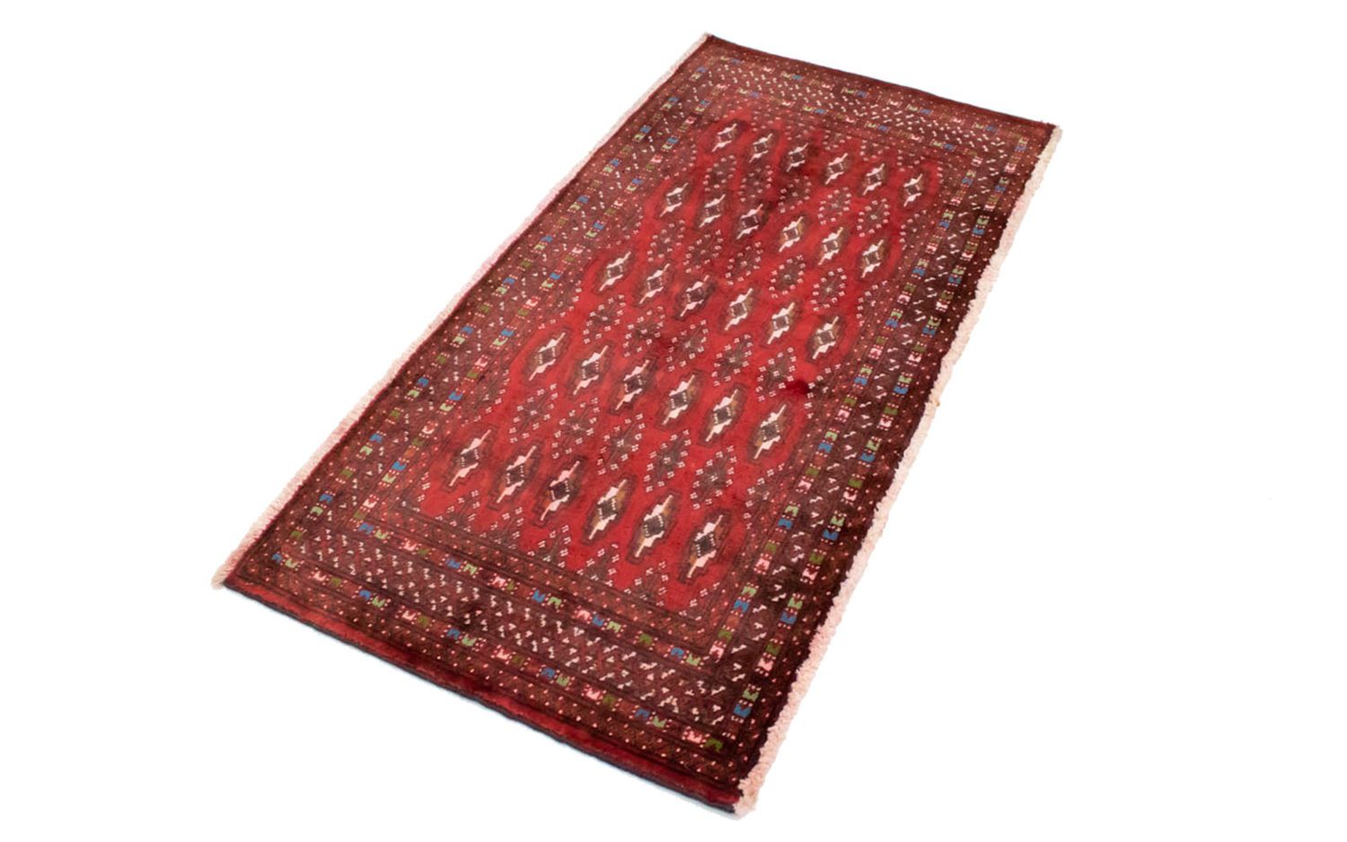 Tapis Turkaman - 130 x 60 cm - rouge