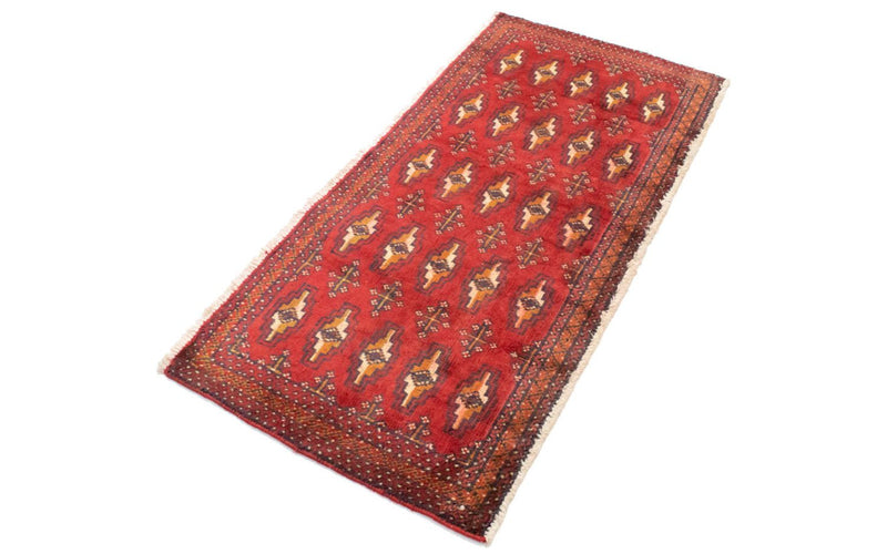 Tapis Turkaman - 130 x 60 cm - rouge