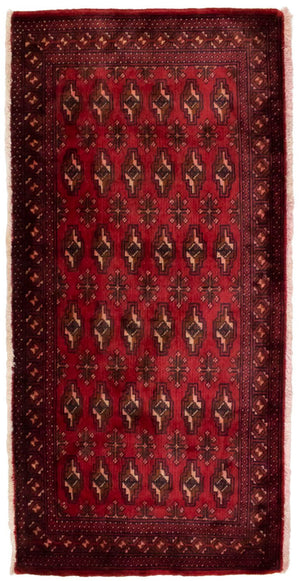Tapis Turkaman - 130 x 60 cm - rouge