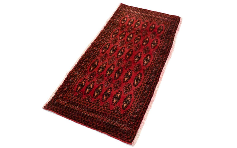 Tapis Turkaman - 130 x 60 cm - rouge