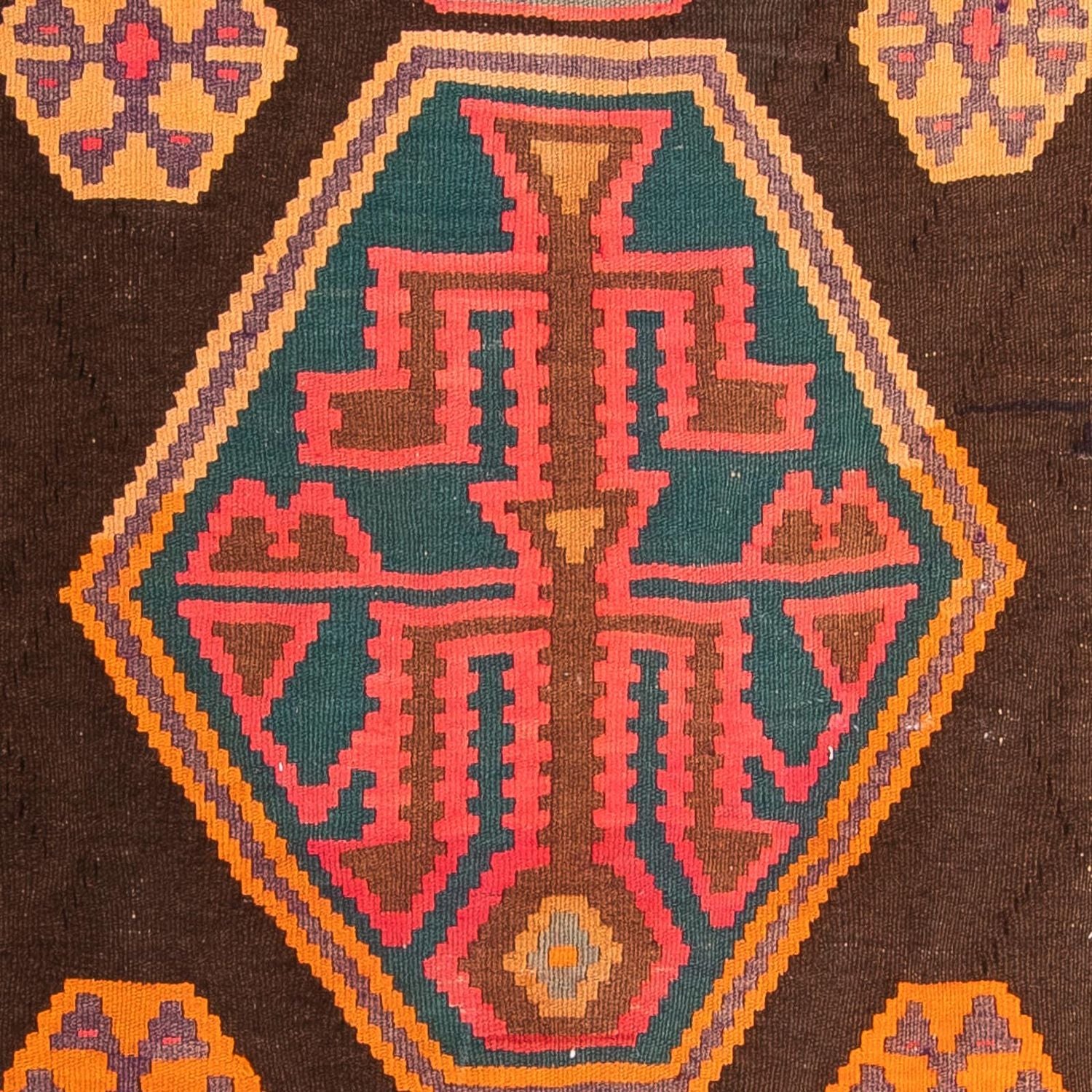 Tapis de couloir Tapis Kelim - Vieux - 330 x 155 cm - multicolore