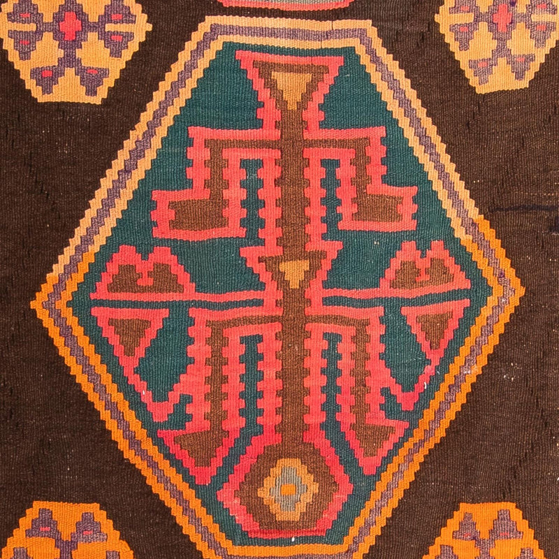 Tapis de couloir Tapis Kelim - Vieux - 330 x 155 cm - multicolore