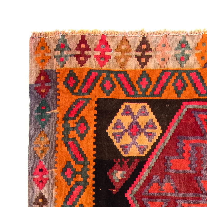 Tapis de couloir Tapis Kelim - Vieux - 330 x 155 cm - multicolore