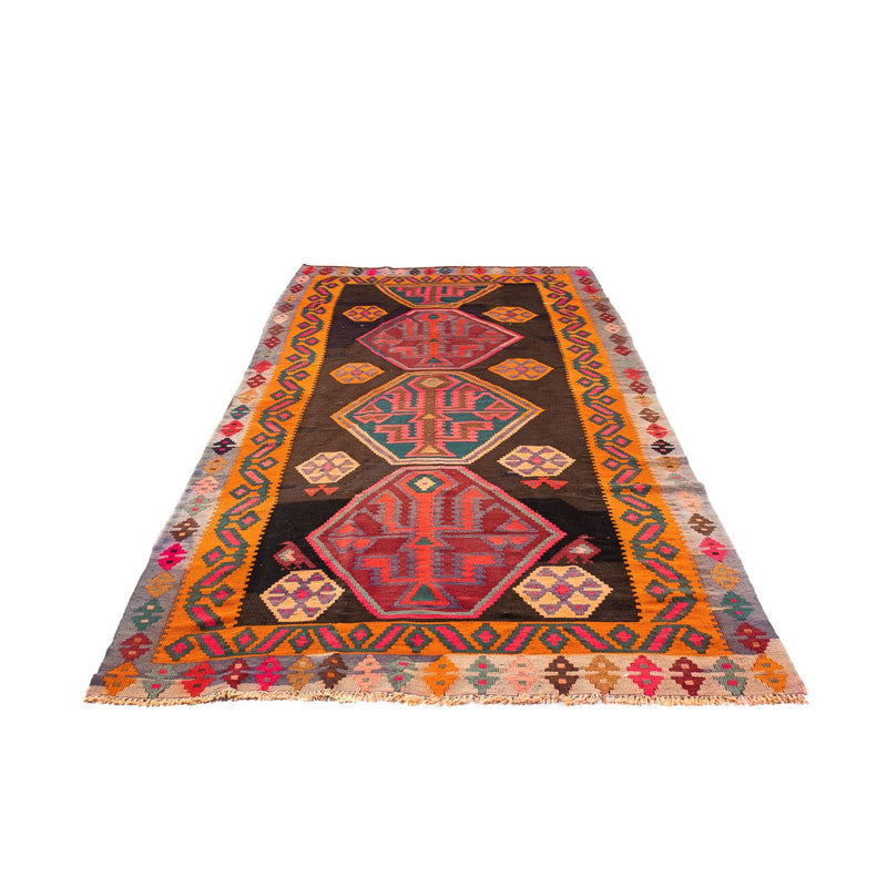 Tapis de couloir Tapis Kelim - Vieux - 330 x 155 cm - multicolore