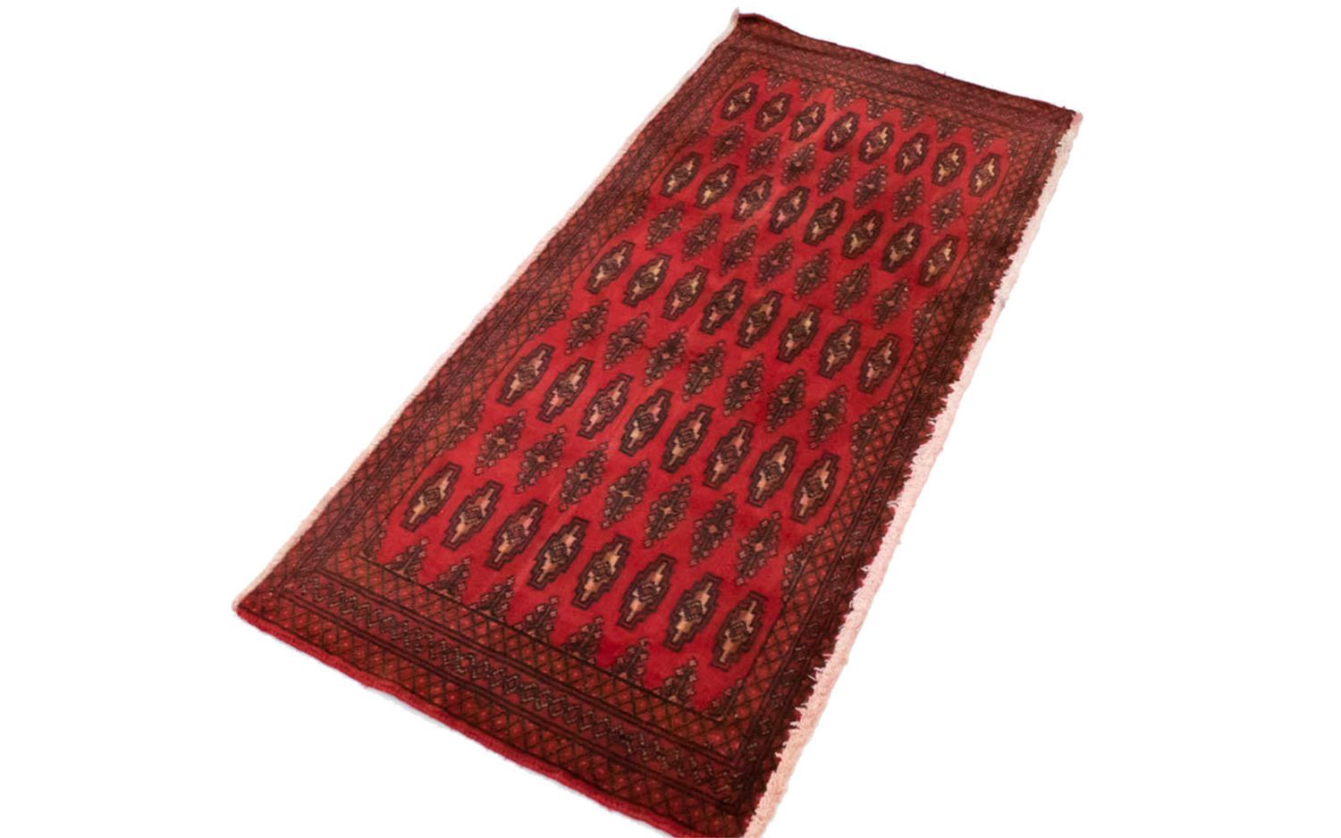 Tapis Turkaman - 130 x 60 cm - rouge