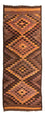 Tapis de couloir Tapis Kelim - Vieux - 380 x 145 cm - multicolore