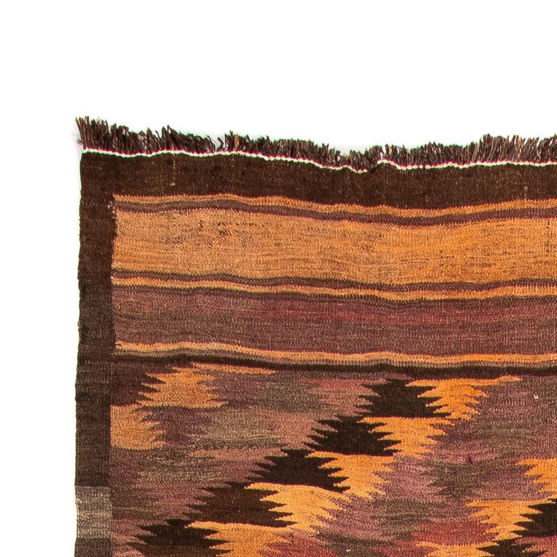 Tapis de couloir Tapis Kelim - Vieux - 380 x 145 cm - multicolore