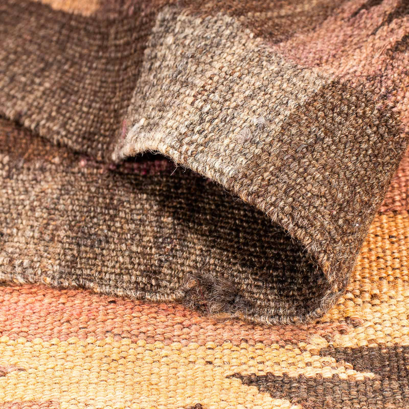Tapis de couloir Tapis Kelim - Vieux - 380 x 145 cm - multicolore