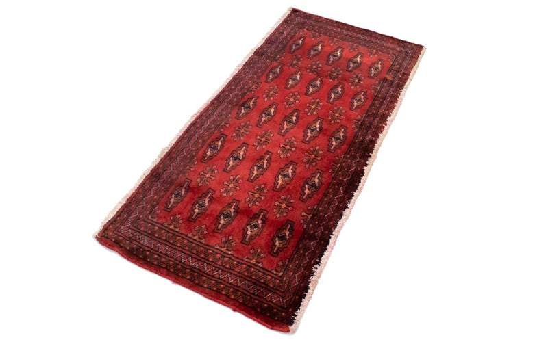 Tapis Turkaman - 130 x 60 cm - rouge