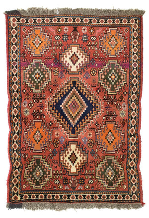 Perserteppich - Nomadic 144 x 100 cm - rot