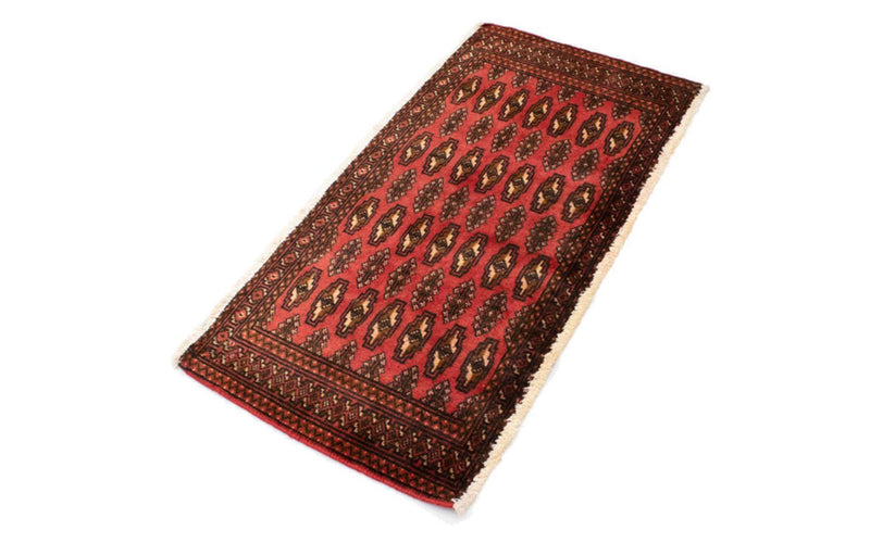 Tapis de couloir Tapis Turkaman - 100 x 50 cm - rouge