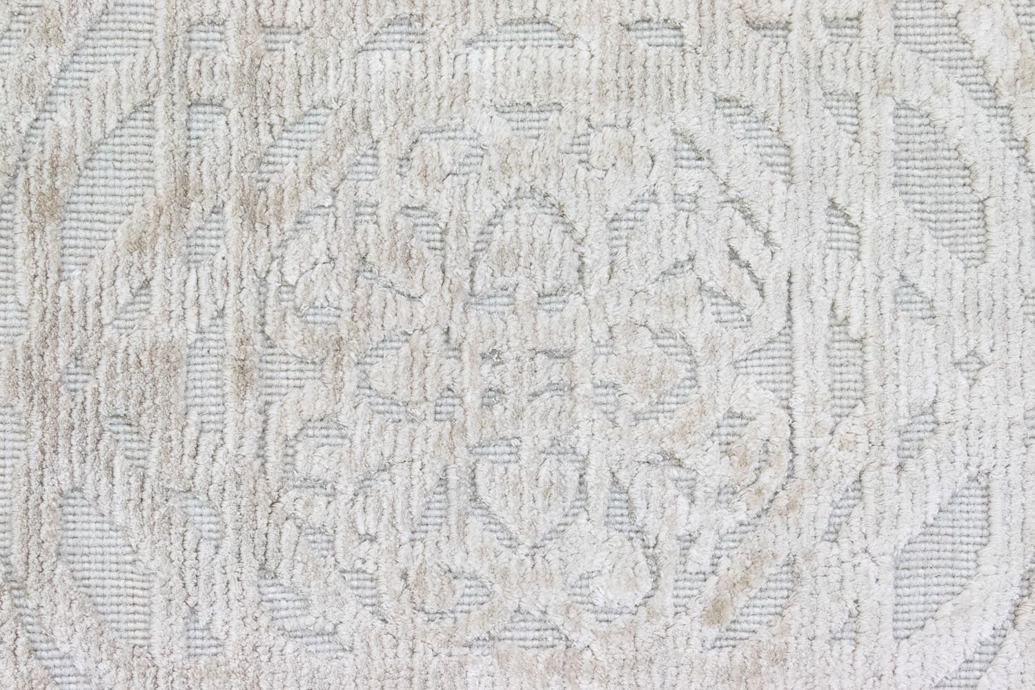 Tapis en laine carré  - 67 x 66 cm - beige