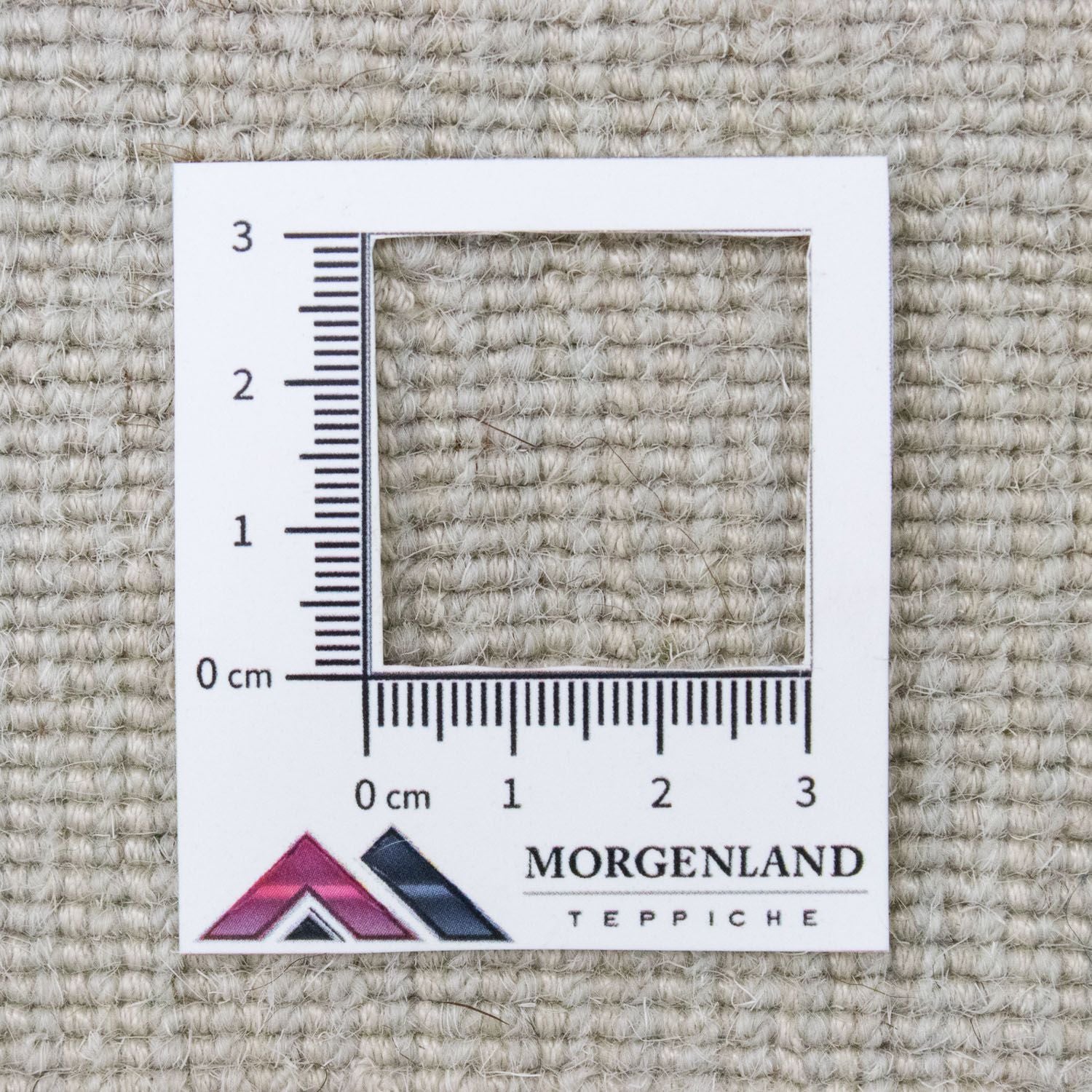 Tapis en laine carré  - 67 x 66 cm - beige