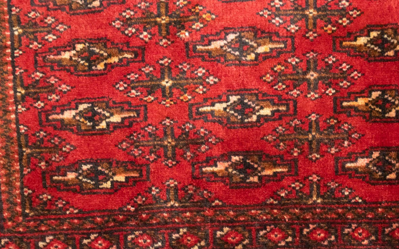 Tapis de couloir Tapis Turkaman - 100 x 50 cm - rouge