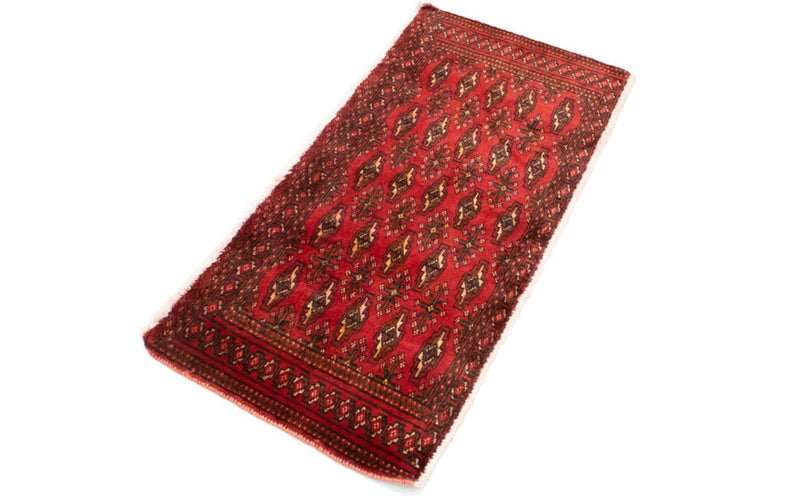 Tapis de couloir Tapis Turkaman - 100 x 50 cm - rouge