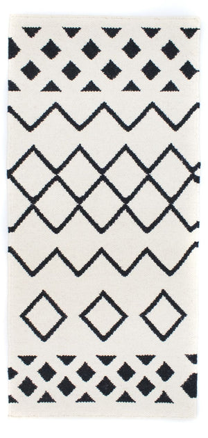 Tapis Kelim - Tendance - 132 x 63 cm - beige