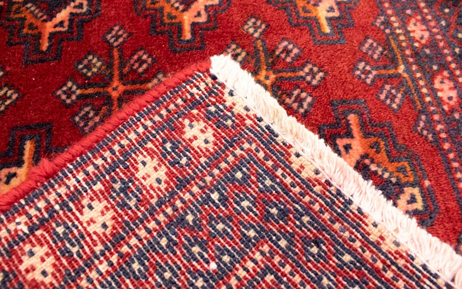 Tapis de couloir Tapis Turkaman - 100 x 50 cm - rouge