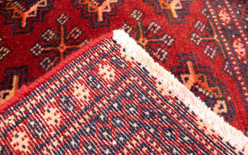 Tapis de couloir Tapis Turkaman - 100 x 50 cm - rouge