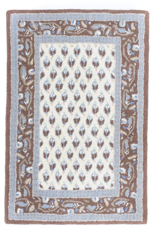 Tapis en laine - 88 x 59 cm - beige