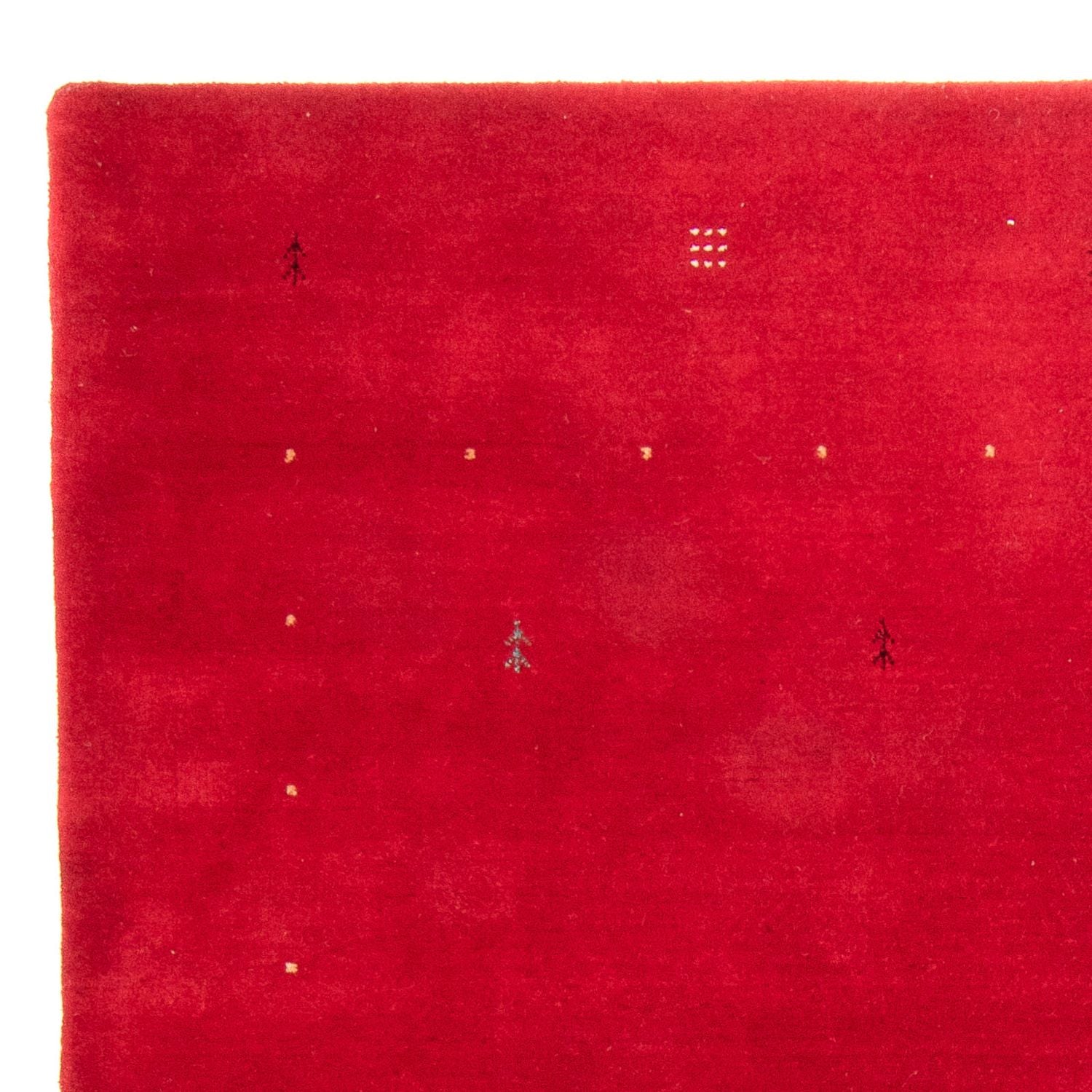 Tapis Gabbeh - Loribaft Softy - 242 x 172 cm - rouge foncé
