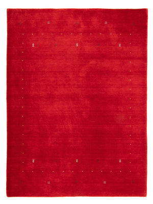 Tapis Gabbeh - Loribaft Softy - 241 x 178 cm - rouge foncé