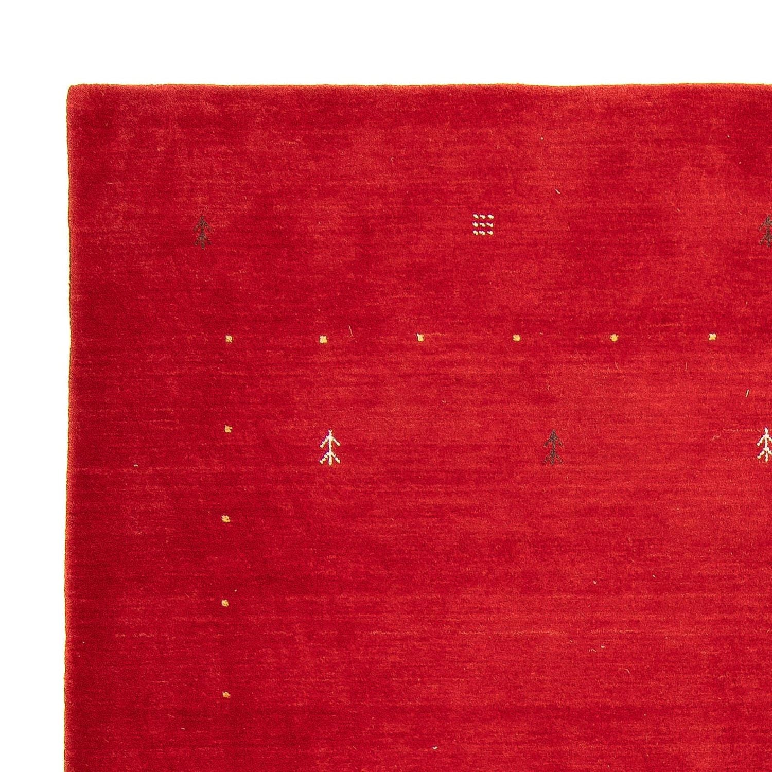 Tapis Gabbeh - Loribaft Softy - 241 x 178 cm - rouge foncé