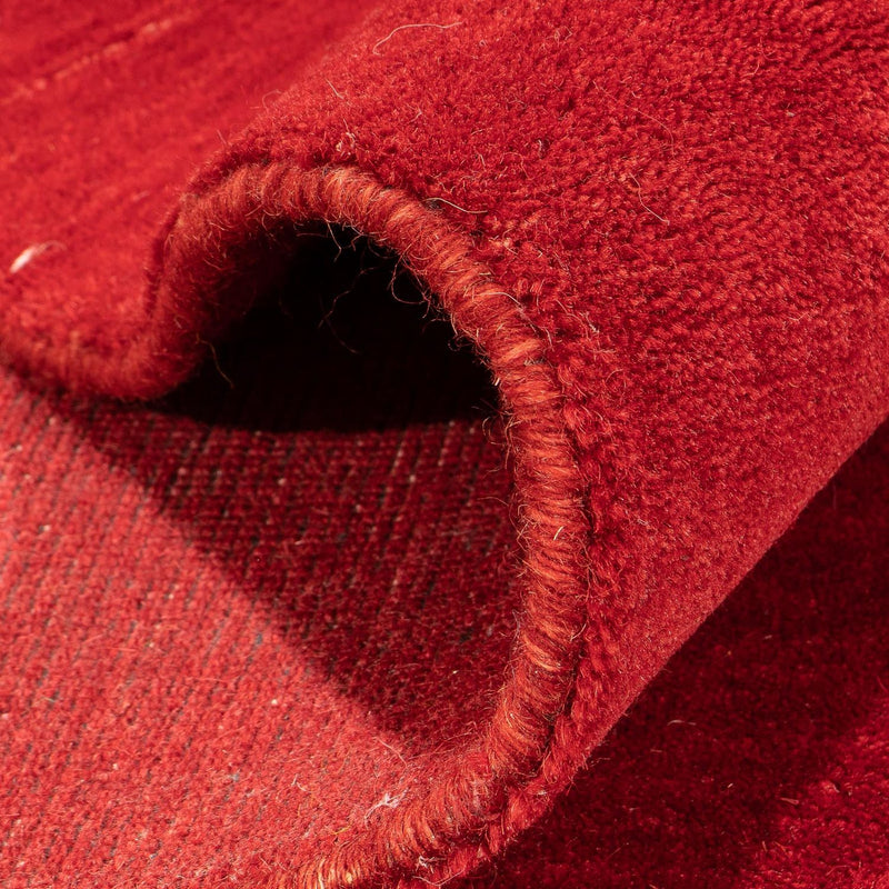 Tapis Gabbeh - Loribaft Softy - 241 x 178 cm - rouge foncé
