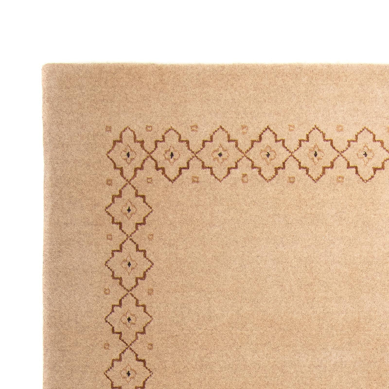 Tapis Gabbeh - Loribaft Softy - 242 x 170 cm - marron clair