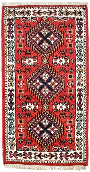 Tapis oriental - 160 x 90 cm - rouge