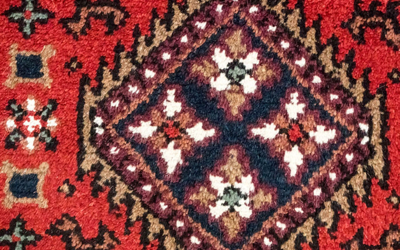 Tapis oriental - 160 x 90 cm - rouge