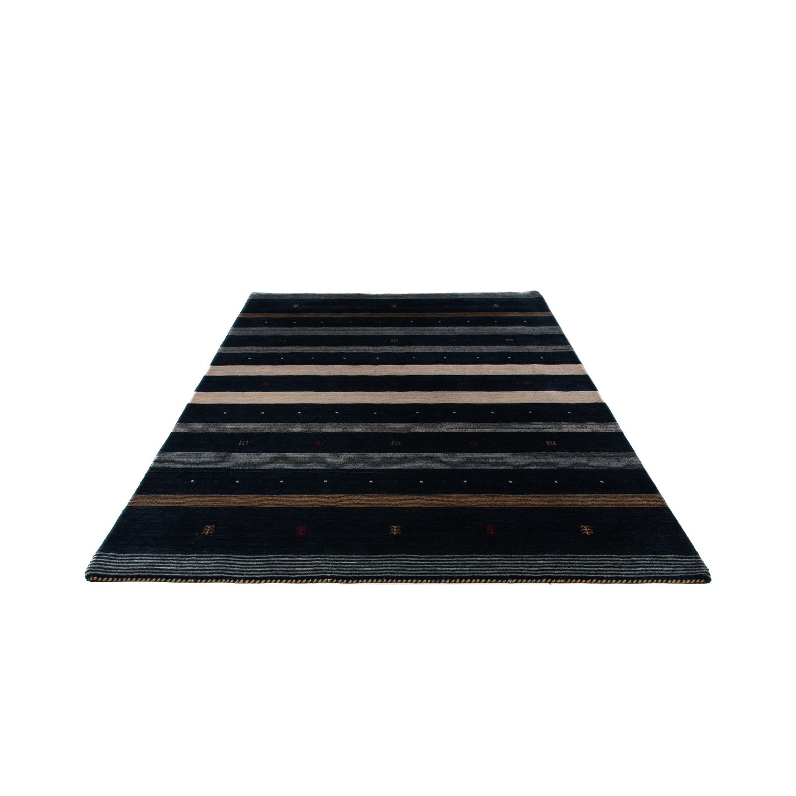 Tapis Gabbeh - Loribaft Softy - 240 x 172 cm - bleu foncé