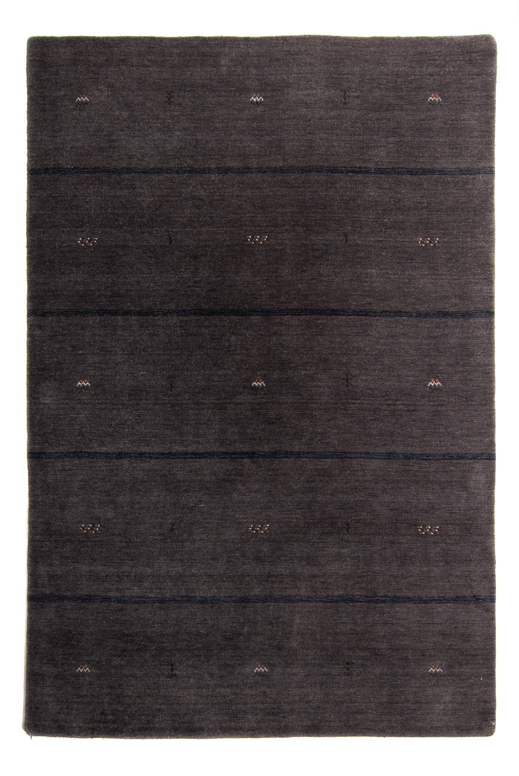 Tapis Gabbeh - Loribaft Softy - 240 x 173 cm - marron foncé